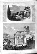 Old 1868 Earthquake South America Calle Las Recogidas Arequipa Ruins Victorian