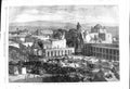 Antique Old Print 1868 Earthquake Arequipa Peru Plaza Mayor Encampment People