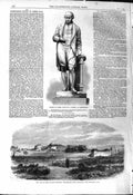 Old 1868 Statue James Watt Munro War Punjaub Frontier Shubkuddar Fort Victorian