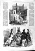 Old 1868 House St. James'S Park Judge Jeffreys Ladies Paris Fashion N Victorian