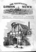 Original Old Antique Print 1868 Main Gate Tilbury Fort Building Architecture