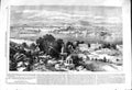 Antique Print 1868 Bird'S-Eye-View Bhopal Central India River Architecture 19th