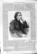 Old Antique Print 1868 Portrait Rev. Dr. Tait Archbishop Elect Canterbury 19th