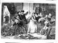Old 1868 Romance Mistletoe Pray You Teach English Lesson White Berrie 19th