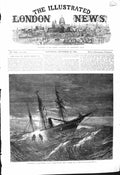 Old 1868 Foundering Ships Wreck Hibernia Stormy Sea John Forbes Survi Victorian