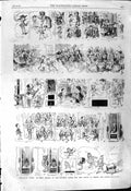 Old 1868 Precocious Peter Scene Naughty Little Boy Behind Theatre Act Victorian
