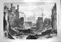 Old Antique Print 1869 London Buildings Demolition Poultry Street Thames 19th