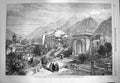 Old Antique Print 1869 Mont Cenis Railway Susa Piedmont Mountains India 19th