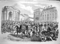 Old Antique Print 1869 Entry Dublin Earl Spencer Lord Lieutenant Ireland 19th
