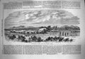 Original Old Antique Print 1869 Travelling Africa Cattle Waggon Chapman Baines