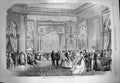 Original Old Antique Print 1869 Fetes Viceroy Egypt Cairo Ball Dancing Romance