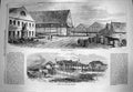 Original Old Antique Print 1869 Deptford Dockyard Pension 19th Century