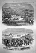 Original Old Antique Print 1869 Ameer Cabool Peshawur Awr Seraing Belgium Siers
