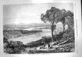 Original Old Antique Print 1869 Prince Arthur Ireland View Londonderry River