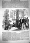Original Old Antique Print 1869 Crimea War Lord Raglan Residence Sebastopol