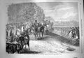 Old Antique Print 1869 Review Emperor Prince Wales Bois De Boulogne Paris 19th