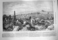 Original Old Antique Print 1869 Crimea War Graves British Siers 19th