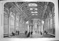 Original Old Antique Print 1869 Freemasons Hall Great Queen Street Architecture