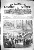 Original Old Antique Print 1869 Viceroy Egypt Duke Sutherland Stafford House