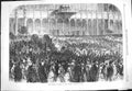Original Old Antique Print 1869 Viceroy Egypt Crystal Palace London Victorian