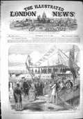 Original Old Antique Print 1869 Alexandra Dock King'S Lynn Prince Wales Ship