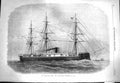 Original Old Antique Print 1869 Iron-Clad Fleet Turret Ship Monarch Fine Art