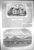 Old Antique Print 1869 Bermuda Floating Dock Porto Santo Hampstead Home 19th