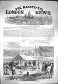 Old Antique Print 1869 Agricultural Meeting Lincoln Judging Foxhounds Dog 19th