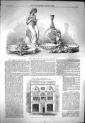 Old Antique Print 1869 Ceramic Objects Architectural Museum Westminster 19th