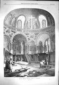 Old Antique Print *3281 1869 Russian Memorial Military Chapel Sebastopol