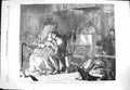 Original Old Antique Print 1869 Glasgerion Man Lady Romance Scene Lamont 19th