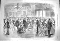 Original Old Antique Print 1869 Ball Halifax Nova Scotia Prince Arthur Dancing