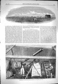 Antique Old Print *3268 1869 Jefferson City Iowa Observatory Canadian Eclipse