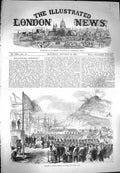 Original Old Antique Print 1869 Landing Prince Arthur Quebec Ships Siers Canada