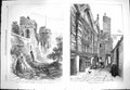 Antique Old Print *3267 1869 Prince Wales Chester Water Tower Stanley Palace