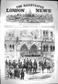Original Old Antique Print 1869 Prince Wales Chester Opening Townhall Horses