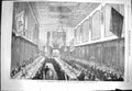 Original Old Antique Print 1869 Sheriff Inauguration Banquet Hall Skinners 19th