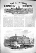 Original Old Antique Print 1869 Cumberland Lodge Windsor Park 19th