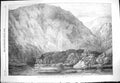 Original Old Antique Print 1869 Ship Nassau Playa Parda Cove Strait Magellan