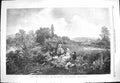 Original Old Antique Print 1869 Early Summer Scene Family Picnic Countryside