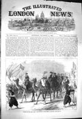 Original Old Antique Print 1869 Opening Suez Canal Empress French Ismailla 19th