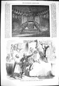 Old Antique Print 1869 Peabody Body Monarch Ship Emperor Austria Pyramid 19th