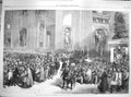 Old Antique Print 1869 Procession Oecumenical Council Peter'S Rome Italy 19th