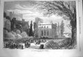 Original Old Antique Print 1870 Ruins Star Garter Hotel Richmond 19th