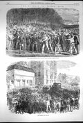 Old Antique Print 1870 Funeral Victor Noir National Guard Champs Elysees 19th