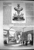 Original Old Antique Print 1870 Guards Cup Windsor Races Church Decorative Art