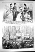 Original Old Antique Print 1870 Paris Fashion Kensington Musuem Working Men