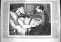 Original Old Antique Print 1870 Wounded Danish Sier Detrothed Madame Jerichau