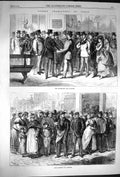Original Old Antique Print 1870 Boulevard Des Italiens Faubourg Antoine Paris