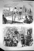 Old Antique Print 1870 Assault Arms Athletic Club Halfpenny Dinner London 19th